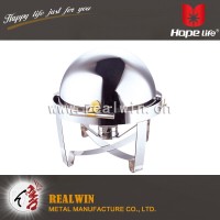 9L ROUND DELUXE ROLL TOP CHAFING DISH