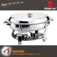 5.5L Oval S/S Chafing Dish with straight legs