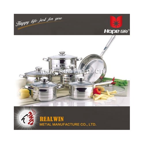 12件套不锈钢锅